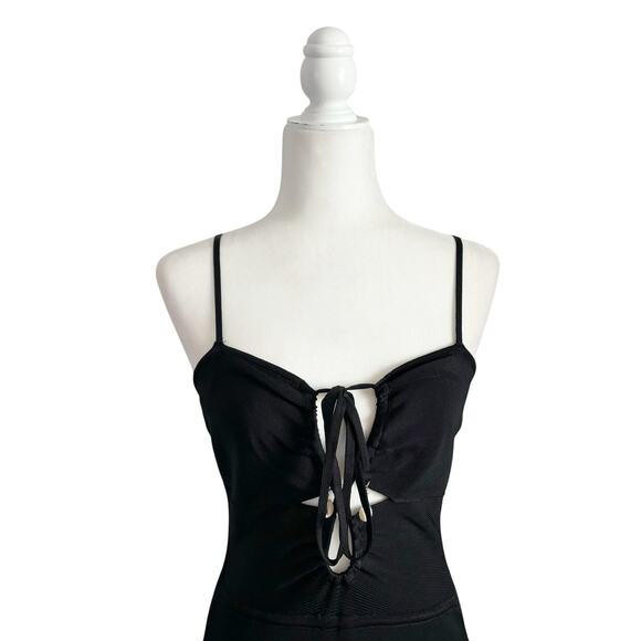 Paola Bernardi Julia Midi Dress Small Black NEW - Picture 3 of 8